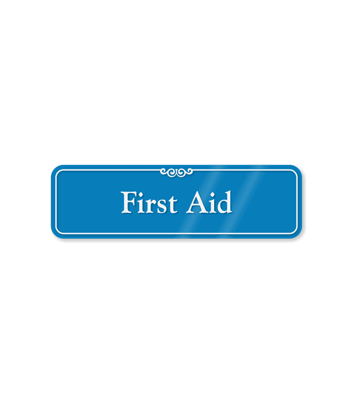 first aid wall sign se 1620 showcase blurev |
